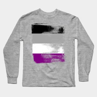 Asexual Pride Flag Colors Vintage Finish Long Sleeve T-Shirt